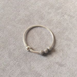 PANDORA bangle with 3 charms!