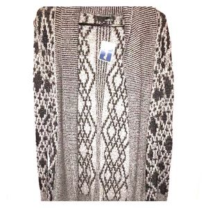 Navy and grey knit sweater, never worn.