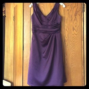 Plum colored dress from David's Bridal