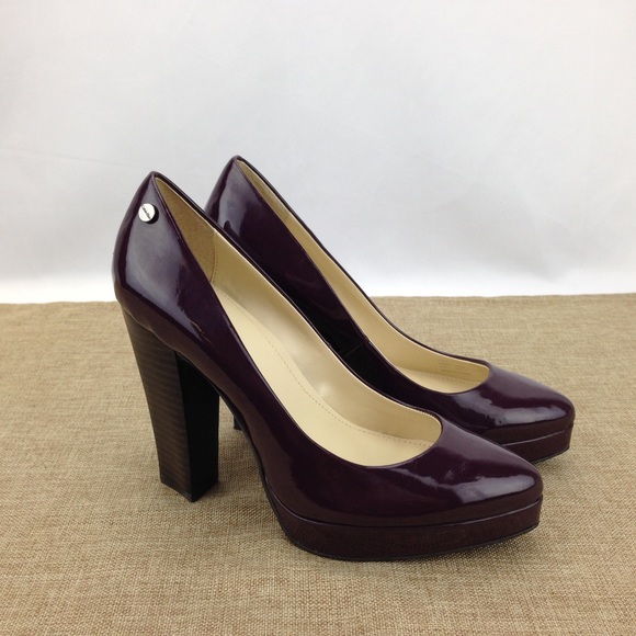 plum platform shoes