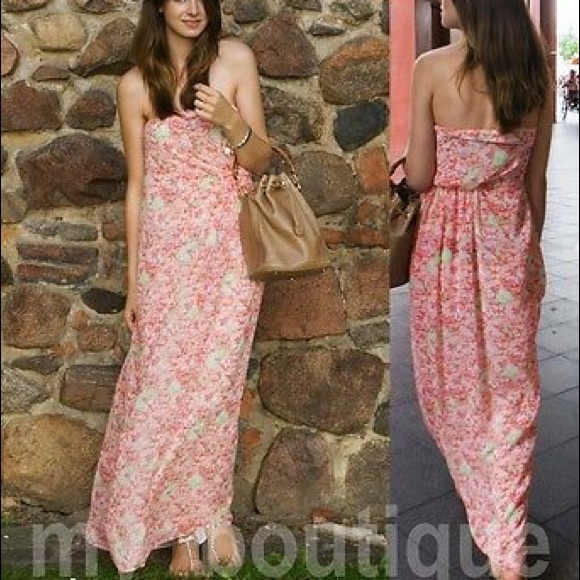 Zara strapless floral maxi !