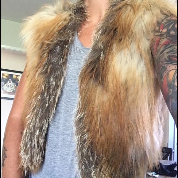 Fox fur vest