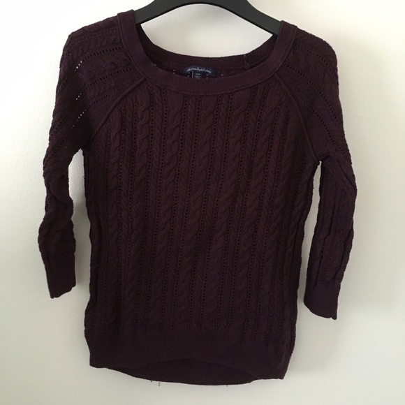 Cable knit sweater