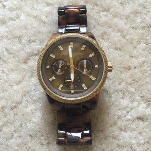 Tortoise Michael Kors Watch