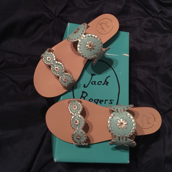 New Jack Rogers Tiffany Blue Lauren sandals shoes - Picture 2 of 4