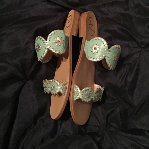 New Jack Rogers Tiffany Blue Lauren sandals shoes - Picture 3 of 4