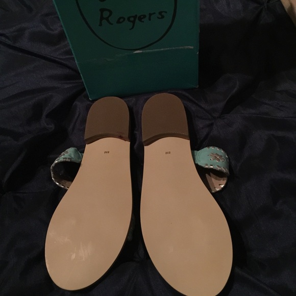New Jack Rogers Tiffany Blue Lauren sandals shoes - Picture 4 of 4