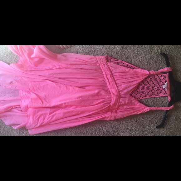 Pink Asymmetrical Dress