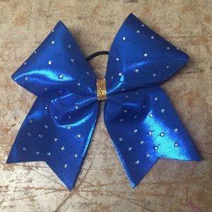 Rhinestone cheer bow