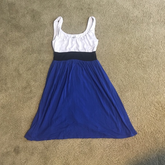 Blue, Black & White Dress. ✨