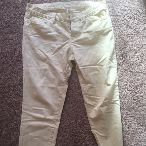 Pale Yellow Boyfriend Jeans