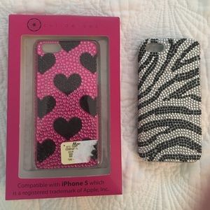 Bundle of 2 iPhone 5 Bling Cases