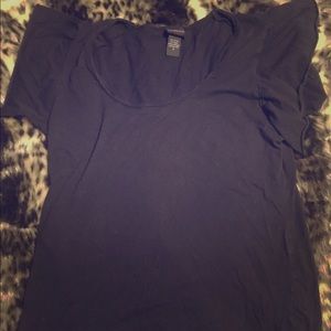 Torrid Black Short Sleeve Blouse