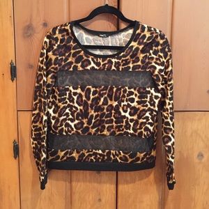 Rue 21 see through leopard stripe