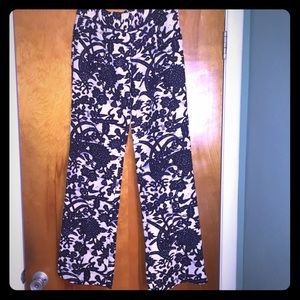Floral Print Linen Pants