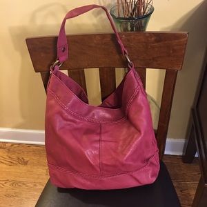 Lucky Brand Raspberry Hobo Bag