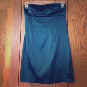 Shiny teal Forever 21 dress!