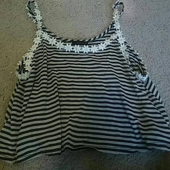 Striped crop top