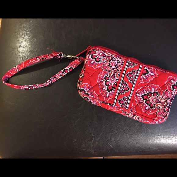 Vera Bradley "Frankly Scarlett" wristlet