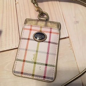 Coach Lanyard ID Holder