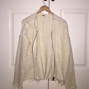 Free People sweater zip up