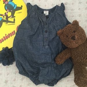 Baby GAP denim romper 3-6 months