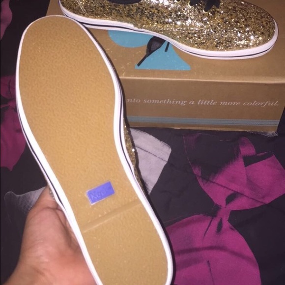 Perfect Kate Spade gold Keds!!! ***Rare Find*** - Picture 2 of 2