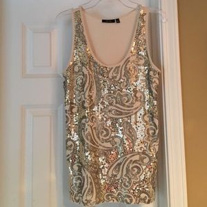 Sequined tank
