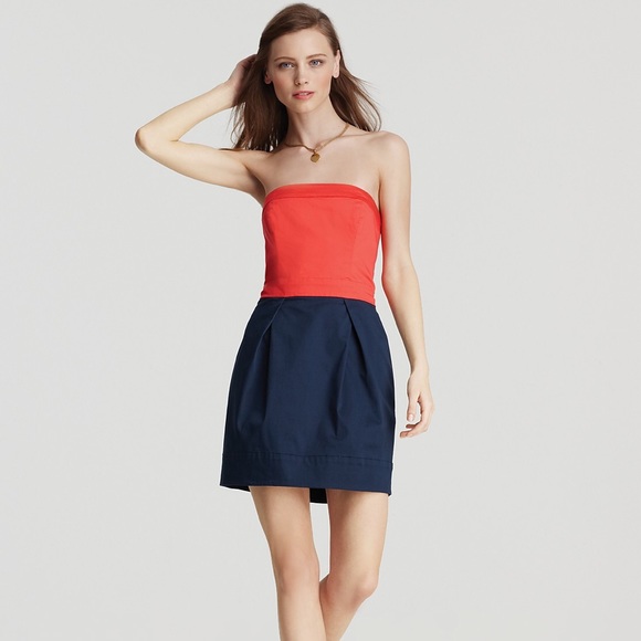 french connection strapless dress