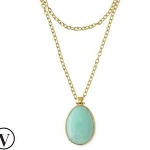 Stella & Dot Sanibel Reversible Gold Pendant