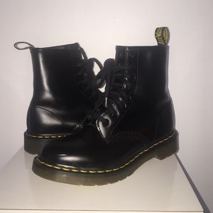 Matte Black Dr. Marten boots
