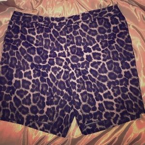 Michael Kors cheetah print long shorts