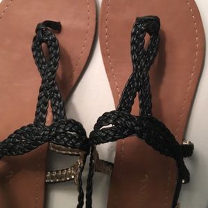 Merona Target black sandals 6 1/2--never worn!