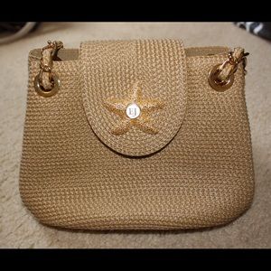 Eric Javits Women's Beige Mini Star Shoulder Bag