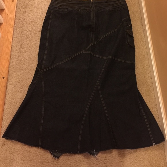 Dark Blue Denim Skirt