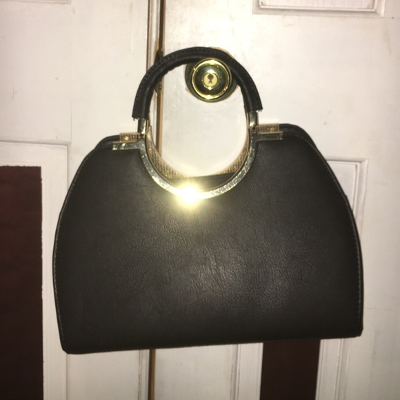 Faux leather purse