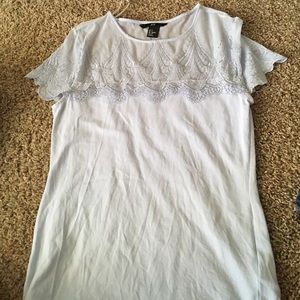 H&M Blue/Lavender Lace Top