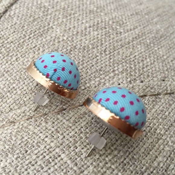 ❌Polka dot earrings blue and pink ✅ - Picture 2 of 3