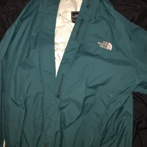 Teal north face wind breaker