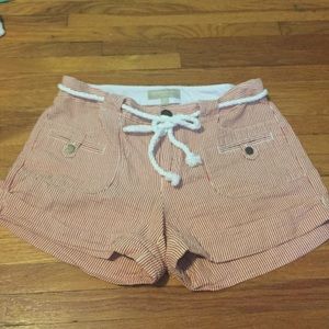 Banana Republic Seersucker Cuffed Shorts