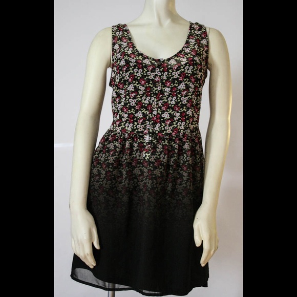 Ombré volcom flower dress M