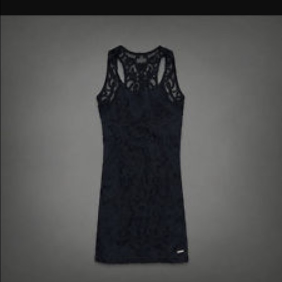 Abercrombie and Fitch navy blue lace dress