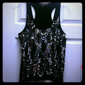 Black sparkly tank ??