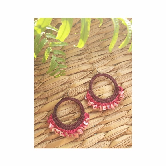 Handmade crochet earrings