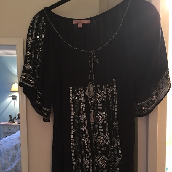 Navy blue Calypso top!