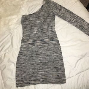 Bebe black/gray bodycon dress