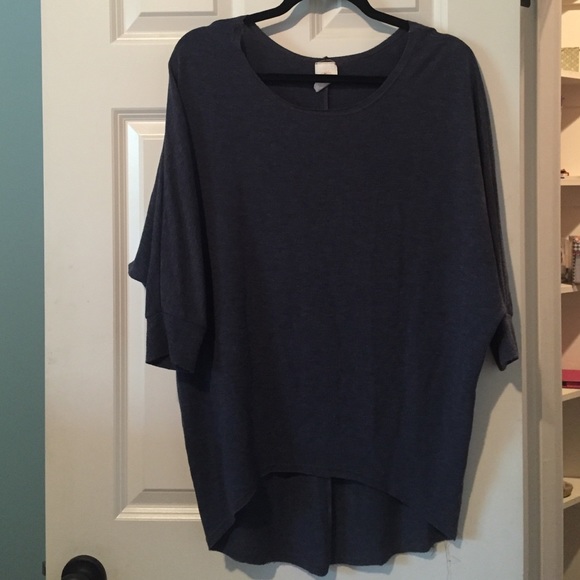 Blue over sized top