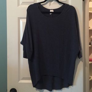 Blue over sized top