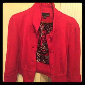 Cute red blazer for work