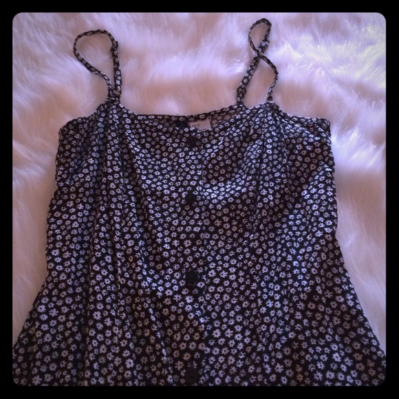 H&M Floral Button-Up Mini Dress. Size 2.